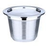 Capsules de café rechargeables en acier inoxydable
