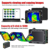 Capteur infrarouge 24 * 32 pixels Imageur thermique portable simple Écran LCD portable 2, 0 pouces Résolution 240 * 320 Caméra d