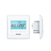 Capteur intégré de thermostat intelligent programmable avec contrôleur de température numérique à écran LCD (16A sans WiFi)