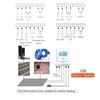 Capteur intégré de thermostat intelligent programmable WiFi avec affichage LCD Contrôleur de température numérique APP Télécommande (16A avec WiFi)