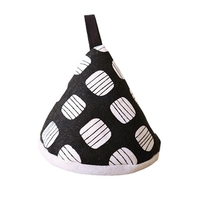 Capuchon de pot triangle à isolation thermique en coton avec poignée de pot