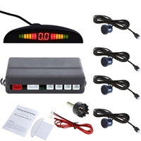 Car Parking Sensor System Car Reverse Parking Radar System Car Parking Reverse Backup Radar Sound Alert with 4 Sensors