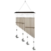Carillon de tube en aluminium de carillons éoliens de 18 barres avec papillon pour la décoration de jardin de chambre à coucher