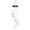 Carillon de vent de grenouilles solaires suspension lampe suspension IP44 Mixcolor clignotant lentement