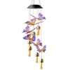 Carillon de vent de papillon coloré solaire carillons de vent accrochants pour les fenêtres de cour de jardin à la maison