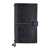 Carnet de voyage rechargeable en cuir pleine fleur vintage
