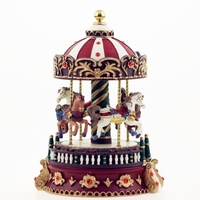 Carousel Music Box Christmas Gift Creative Résine Artisanat Ornements