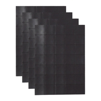 Carrés magnétiques auto-adhésifs de 60 pièces (chaque 20x20x0.5mm) sur 3 feuilles de ruban avec un support adhésif fort pour la carte de visite de calendrier de photos de bricolage