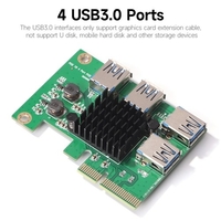 Carte adaptateur de carte graphique PCI-E X4 vers USB3.0 Carte d