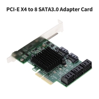 Carte adaptateur PCI-E X4 à 8 ports SATA3.0 carte d