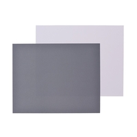 Carte de balance des blancs de grande taille 25 * 20CM Carte blanche + Ensemble de cartes grises Carte de photographie d