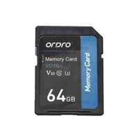 Carte mémoire ORDRO 64 Go V30 classe 10 carte SD 95 Mo/s haute vitesse pour caméras vidéo numériques caméscopes