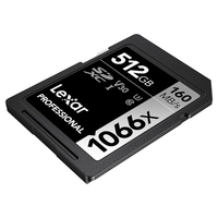 Carte mémoire SD Lexar Professional 1066x 512 Go C10 U3 V30 Niveau de vitesse jusqu