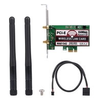 Carte réseau sans fil BT Carte réseau WiFi avec antennes à gain élevé Carte adaptateur PCI-E 150M