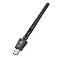 Carte réseau sans fil USB 600 Mbps Adaptateur WiFi USB à double bande 2, 4 GHz + 5 GHz avec antenne externe pour ordinateur portable PC