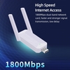 Carte réseau sans fil WiFi6 Gigabit sans pilote 1800 Mbps 2, 4 GHz + 5, 8 GHz Adaptateur WiFi USB double bande Interface USB3.0 Plug and Play Blanc