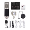 Carte son de mixage audio externe Interface audio USB avec plusieurs effets sonores Batterie rechargeable intégrée + Kit d