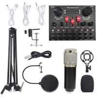 Carte son multi-fonctionnelle en direct BM800 Ensemble de microphones Équipements d