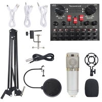 Carte son multi-fonctionnelle en direct BM800 Ensemble de microphones Équipements d