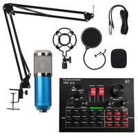 Carte son V8X Pro Live 15 effets sonores Ensemble de microphones Équipements d