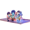 Cartes de Noël 3D Pop Up Cartes de voeux de bonne année Cartes de voeux de Thanksgiving de vacances avec enveloppe Cartes de décoration de Noël Festivals Cadeau d