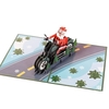 Cartes de Noël 3D Pop Up Cartes de voeux de Thanksgiving en forme de père Noël avec enveloppe Cartes de décoration de Noël Festivals de vacances du Nouvel An Cadeau d