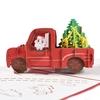 Cartes de Noël 3D Pop Up Cartes de voeux de Thanksgiving en forme de père Noël avec enveloppe Cartes de décoration de Noël Festivals de vacances du Nouvel An Cadeau d
