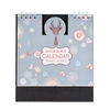 Cartoon Animals Table Calendar Mini Desk Planner with Stand 2017.9 ~ 2018.12 Fournitures scolaires de bureau