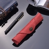 Cas de plume en cuir antique fontaine Handmade Sleeve Bag Pouch Protector pour stylo à bille Stylo à bille unique 7 * 1.2 