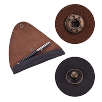 Cas de plume en cuir antique fontaine Handmade Sleeve Bag Pouch Protector pour stylo à bille Stylo à bille unique 7 * 1.2 