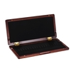 Cas de Reed en bois avec boîte de rangement titulaire titulaire de roseaux intérieur Instrument accessoires en tissu doux pour 20pcs hautbois roseaux Redwood