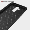 Cas de téléphone En Fiber De Carbone Dessin TPU Couverture de Protection de Téléphone Simple Léger Mobile Protecteur de Téléphone pour HUAWEI Mate 20 Lite