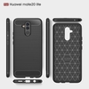 Cas de téléphone En Fiber De Carbone Dessin TPU Couverture de Protection de Téléphone Simple Léger Mobile Protecteur de Téléphone pour HUAWEI Mate 20 Lite