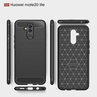 Cas de téléphone En Fiber De Carbone Dessin TPU Couverture de Protection de Téléphone Simple Léger Mobile Protecteur de Téléphone pour HUAWEI Mate 20 Lite