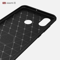 Cas de téléphone Fibre de Carbone Dessin TPU Couverture de Protection de Téléphone Simple Léger Protecteur de Téléphone Mobile pour Xiaomi 8