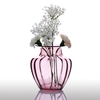 CASAMOTION moderne main soufflé bocal en forme de verre Vase côtelé Art Home Design décoration florales