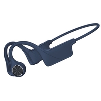 Casque à conduction osseuse sans fil BT 5.0 écouteur casque de sport de plein air IPX6 étanche à la sueur avec écouteurs mains libres