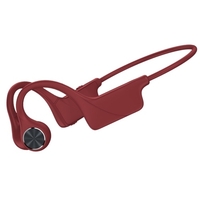 Casque à conduction osseuse sans fil BT 5.0 écouteur casque de sport de plein air IPX6 étanche à la sueur avec écouteurs mains libres