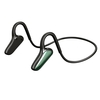 Casque BT 5.0 avec micro Design à oreille ouverte 5.2 Bandeau flexible avec son surround 3 boutons de commande IP67 étanche,  vert