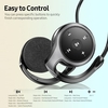 Casque BT 5.0 Casque de sport léger Prise en charge de la carte TF Jouant en mode FM Effet sonore Hi-Fi Réduction du bruit,  Bleu