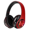 Casque BT 5.0 Pliable Casque Sans Fil et Filaire avec Support de Lumière Respiration Carte TF Jouant avec Bandeau Extensible,  Noir