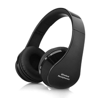 Casque BT pliable stéréo BT 3.0 casques de basse 3.5mm écouteurs filaires écouteurs mains libres multifonctionnels