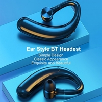 Casque BT5.2 à oreille suspendue Casque à oreille unique sans fil rotatif à 180 ° avec micro mains libres sans douleur portant des écouteurs de sport