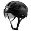 Casque de cyclisme respirant avec lunettes magnétiques pour feux arrière Femmes Hommes Casque de sécurité léger Casque de vélo
