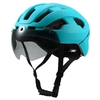 Casque de cyclisme respirant avec lunettes magnétiques pour feux arrière Femmes Hommes Casque de sécurité léger Casque de vélo