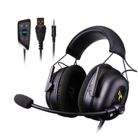 Casque de jeu monté sur la tête SOMIC G936N avec effet de son surround virtuel 7.1 sans pilote Unité de pilote 50 mm USB + fiches 3, 5 mm