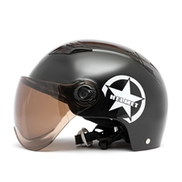 Casque de moto demi-visage ouvert taille réglable protection casque tête