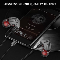 Casque de musique T2000 Écouteurs intra-auriculaires filaires de type C avec microphone et crochets d