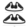 Casque de natation à conduction osseuse Casque Bluetooth5.0 Combiné sans fil mains libres avec FM IPX8 Lecteur MP3 étanche 8 Go à oreille ouverte avec microphone