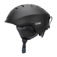 Casque de ski avec coussinet de doublure amovible et couvre-oreilles Snowboard Helemt réglable hommes femmes casque de neige dans le moule